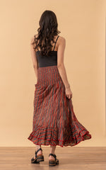 Macarena Skirt, Long, Taos Stripe