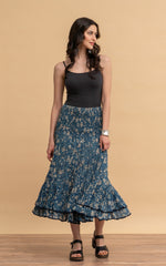 Macarena Skirt, Short, Indigo Lily