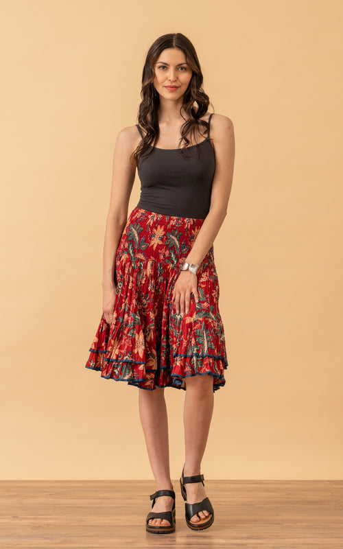 Macarena Skirt, Mini, Bombay Red