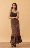 Lola Skirt, Long, Zia Stripe