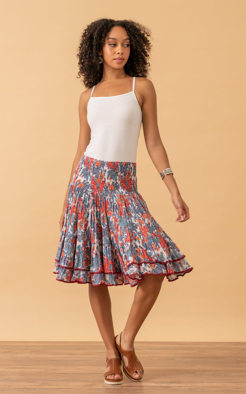 Macarena Skirt, Mini, Garden Floral