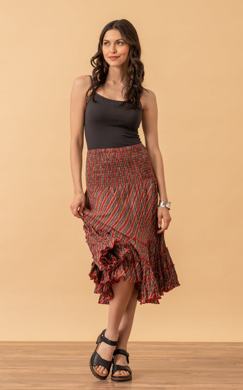 Lola Skirt, Short, Taos Stripe