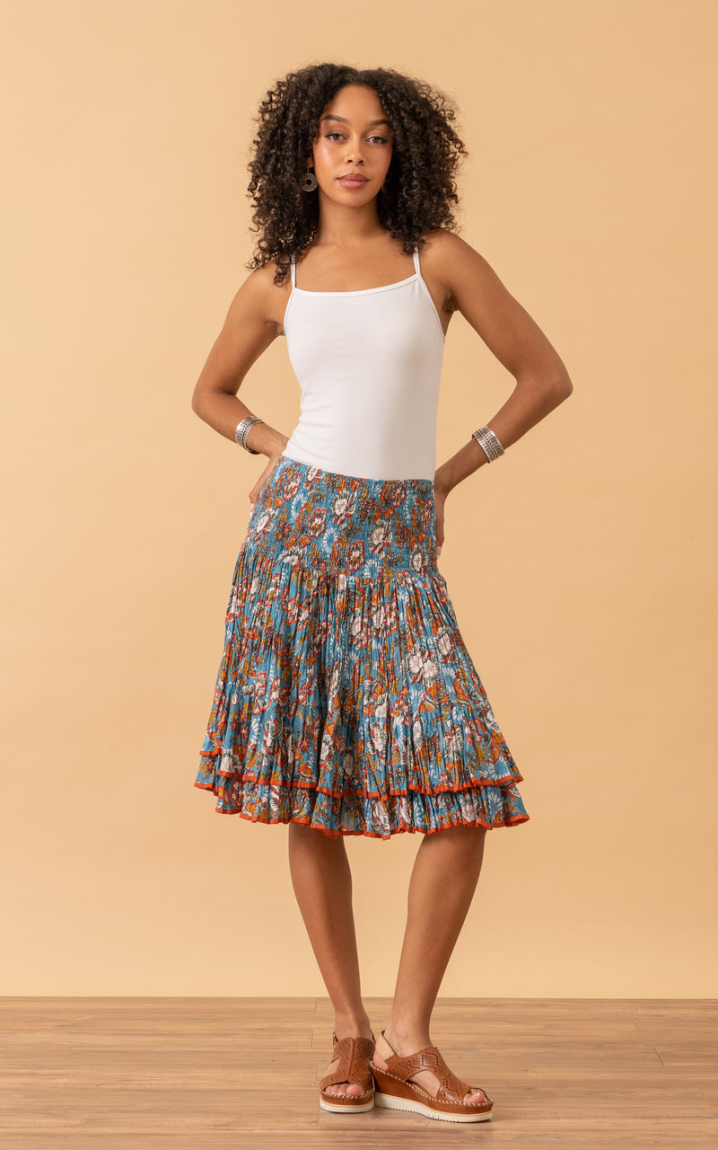 Macarena Skirt, Mini, Blue Tegan