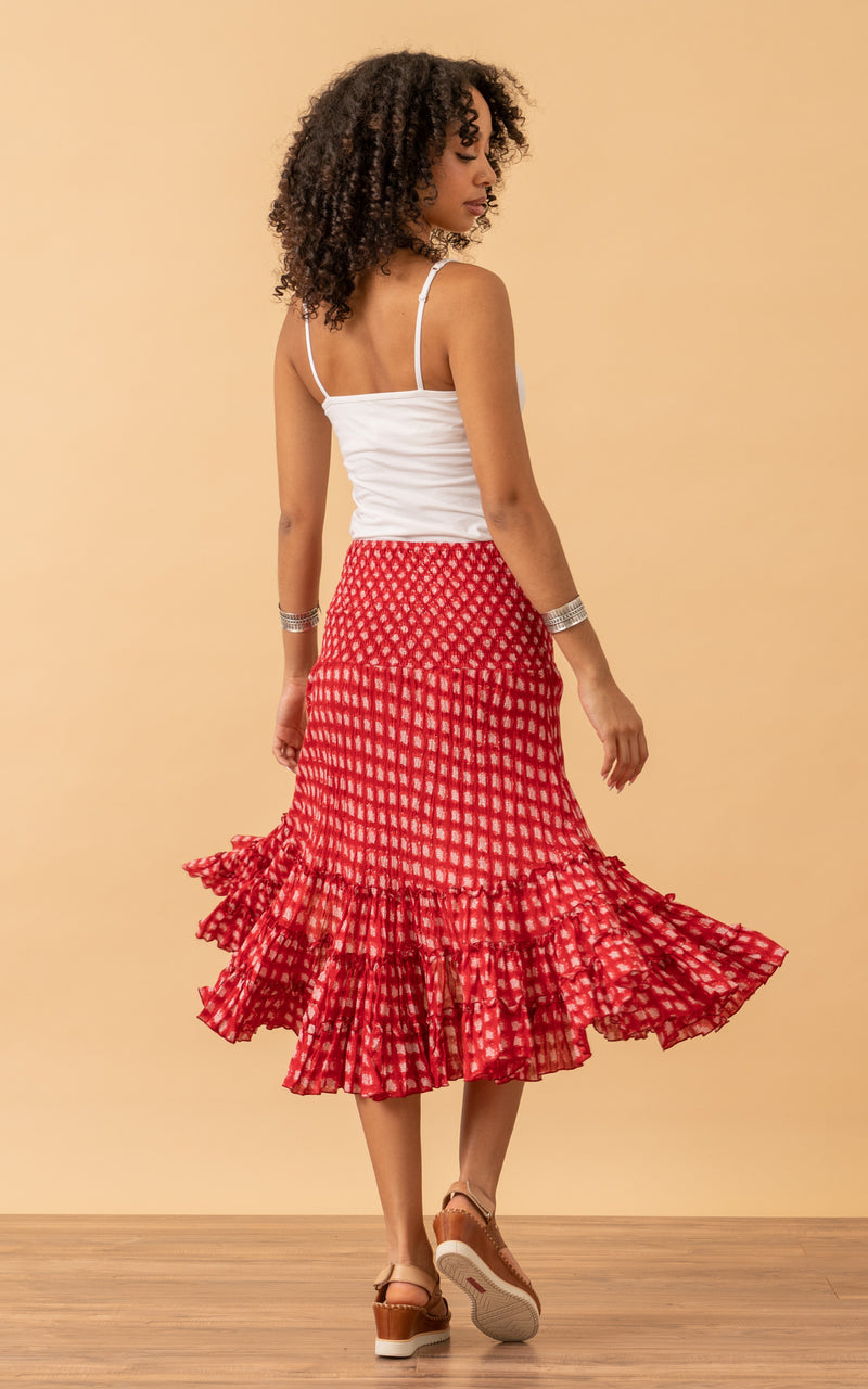 Lola Skirt, Short, Red Lotus