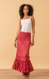 Lola Skirt, Long, Red Lotus