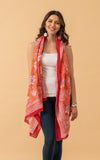 Sarong/Shawl, Pink & Orange Floral