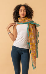 Sarong/Shawl, Golden Floral