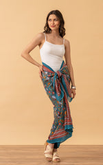 Sarong/Shawl, Turquoise Coquette