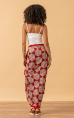 Sarong/Shawl, Pink & Red Geo