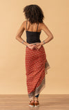 Sarong/Shawl, Rust Paisley Dot