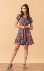 Adelita Dress, Short, Cap Sleeve, Valentina