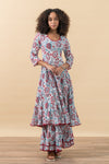 Santa Fe Dress, Long, 3/4 Sleeve, Riya