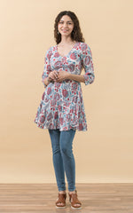 Paloma Tunic, 3/4 Sleeve, Riya