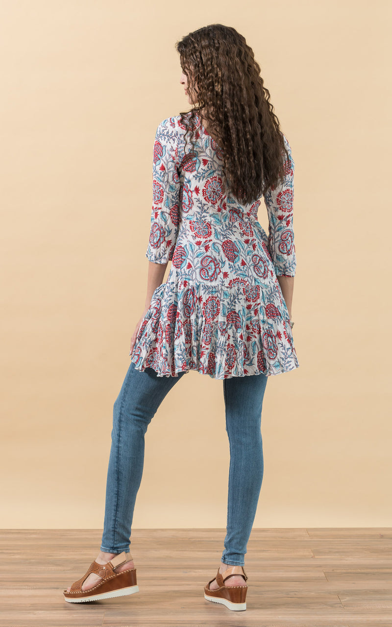 Paloma Tunic, 3/4 Sleeve, Riya