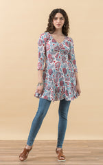 Paloma Tunic, 3/4 Sleeve, Riya