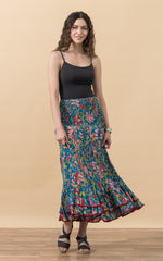 Macarena Skirt, Long, Zara Turquoise