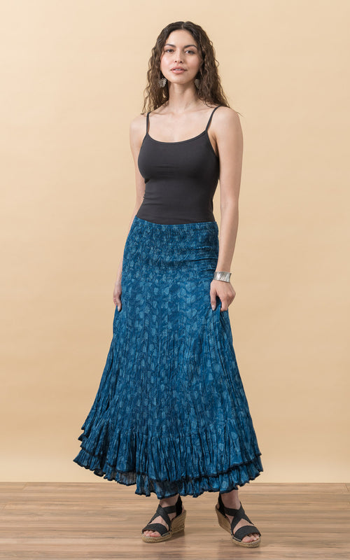 Macarena Skirt, Long, Tula Indigo