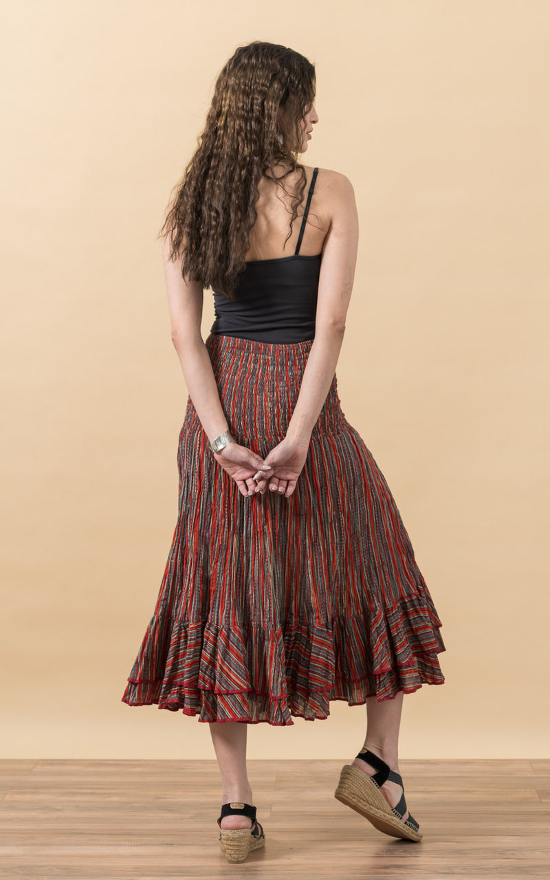 Macarena Skirt, Short, Taos Stripe
