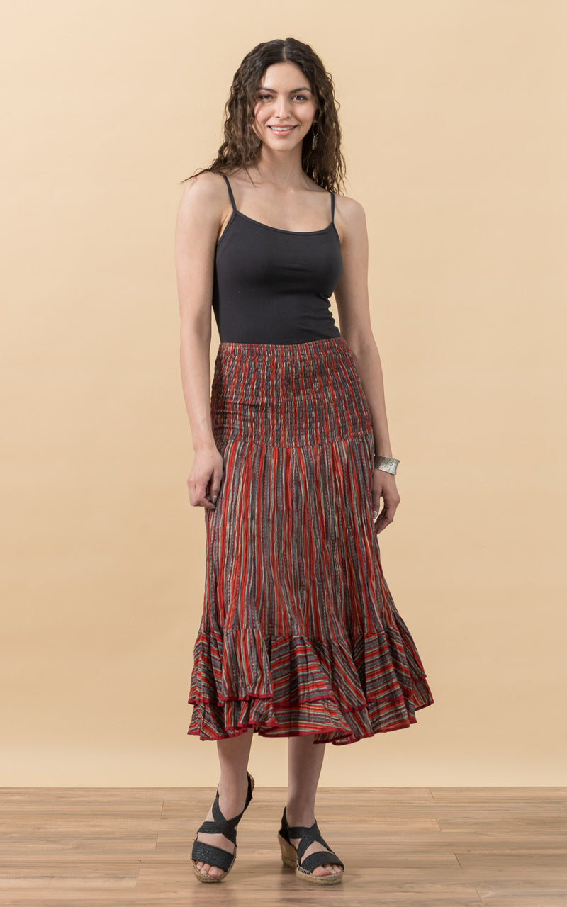 Macarena Skirt, Short, Taos Stripe