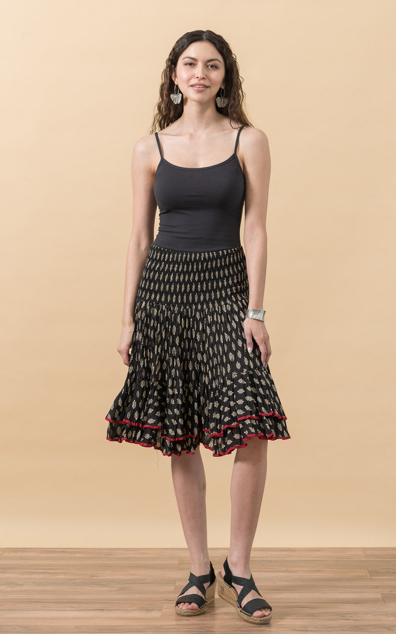 Macarena Skirt, Mini, Black Bagru