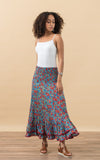 Macarena Skirt, Long, Fiesta Turquoise