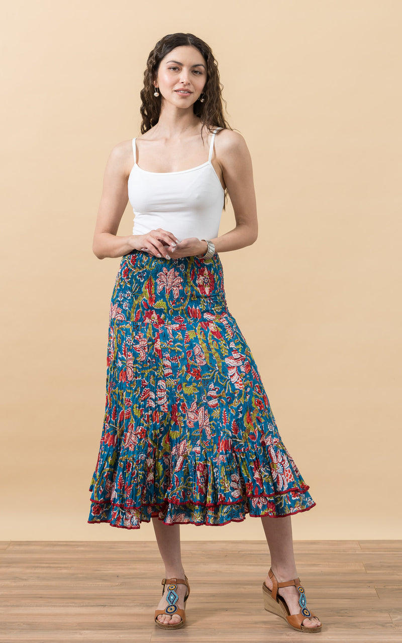 Macarena Skirt, Short, Zara Turquoise