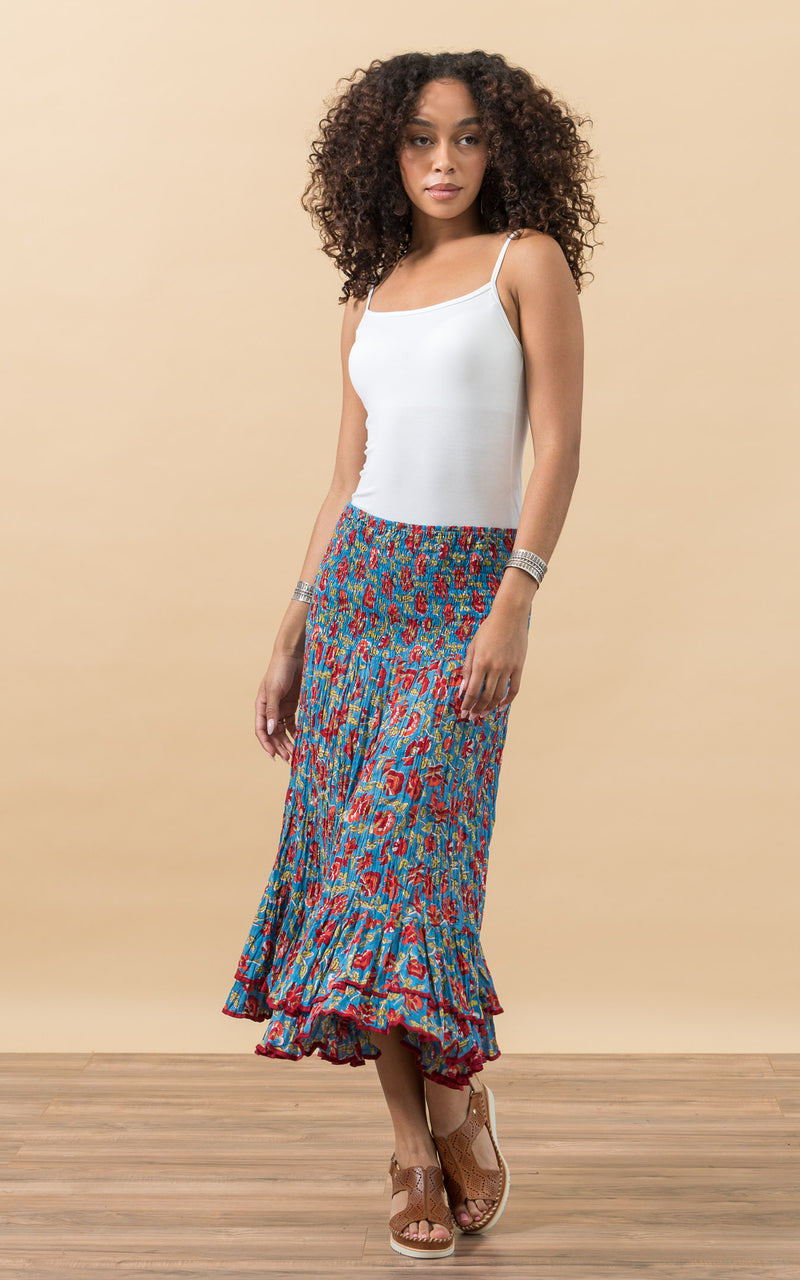 Macarena Skirt, Short, Fiesta Turquoise