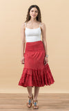 Lola Skirt, Short, Scarlet Calico
