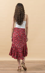 Lola Skirt, Short, Wildflower Red