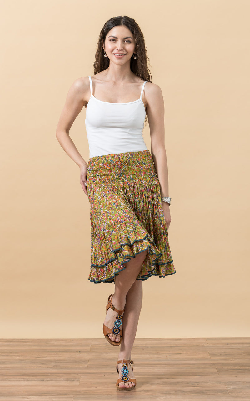 Macarena Skirt, Mini, Meadow