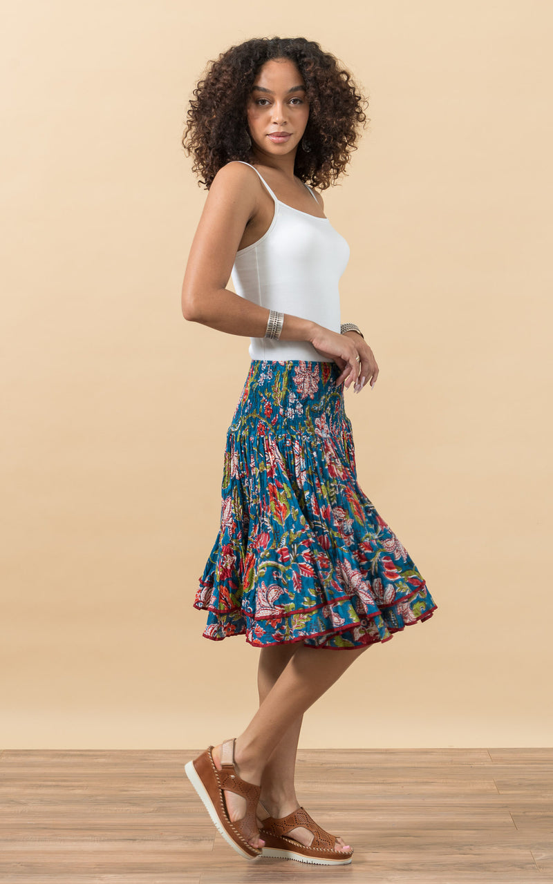 Macarena Skirt, Mini, Zara Turquoise