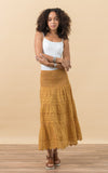 Pico Skirt, Short, Curry Calico
