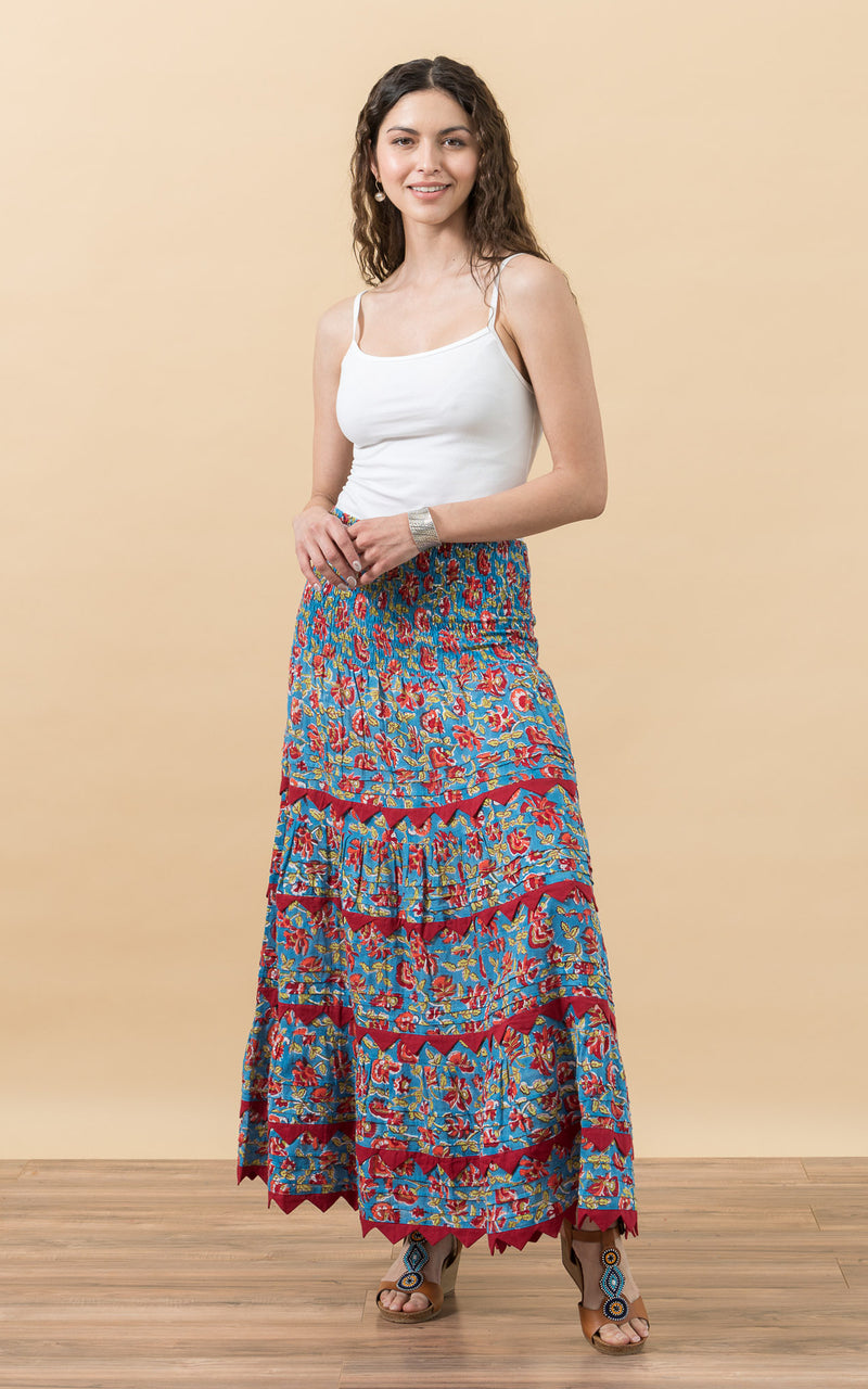 Pico Skirt, Long, Fiesta Turquoise