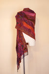 Boiled Wool Shawl, Embroidery, Bliss