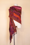 Boiled Wool Shawl, Embroidery, Bliss