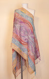 Boiled Wool Shawl, Embroidery, Gracelyn