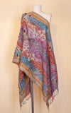 Boiled Wool Shawl, Embroidery, Cassie