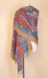 Boiled Wool Shawl, Embroidery, Cassie