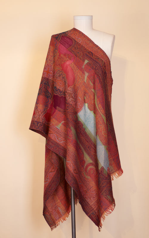 Boiled Wool Shawl, Athena