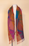 Boiled Wool Shawl, Diamond Multi