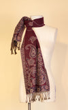 Boiled Wool Scarf, Merlot