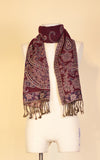 Boiled Wool Scarf, Merlot