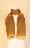 Boiled Wool Scarf, Gold Dot Multi