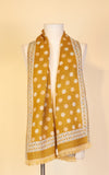 Boiled Wool Scarf, Big Dot Gold & Cream