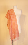 Boiled Wool Scarf, Peach
