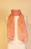 Boiled Wool Scarf, Peach