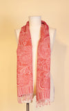 Boiled Wool Scarf, Salmon