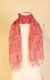 Boiled Wool Scarf, Salmon