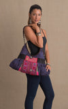 Hill Tribe Hobo Bag, Purple