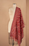 Boiled Wool Shawl, Indian Red